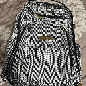 Jujube padded backpack with changing pad. Queen of the Nile print.